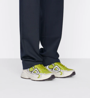 Alternative view of Giày Dior B30 Sneaker Yellow Mesh and White Technical Fabric 3SN279ZLX-H661