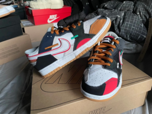 Alternative view of Giày Nike Dunk Low Scrap Premium 'University Red' DN1775-001