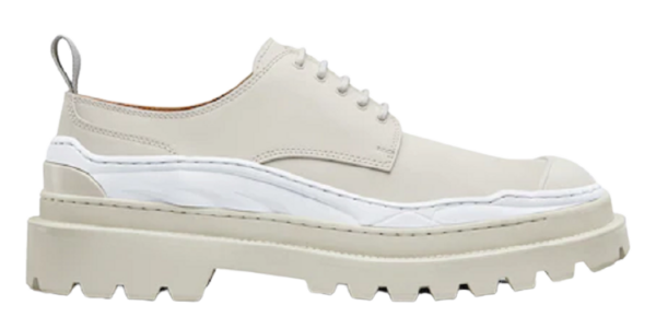 Giày Dior And Sacai Derby Shoe Cream Nubuck Calfskin 3DE332ZHO-H060