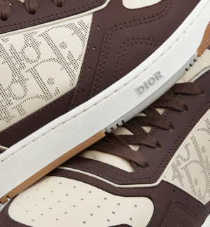 Alternative view of Giày Dior B27 Low Top Sneaker Calfskin Leather 'Brown Nubuck' 3SN272ZML-H761