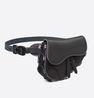 Tui Dior Mini Dior And Sacai Saddle Bag Black Technical Fabric