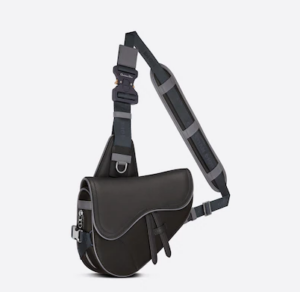 Tui Dior And Sacai Saddle Bag Black Technical Fabric 1ADPO246USC-H15E