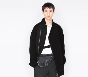 Tui Dior Mini Dior And Sacai Saddle Bag Black Technical Fabric