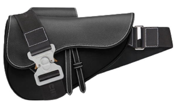 Tui Dior Saddle Bag Black Grained Calfskin 1ADPO093YKK-H00N