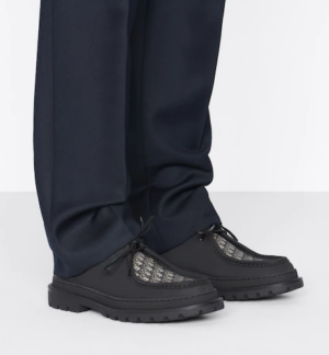 Alternative view of Giày Dior Explorer Boat Shoe Black Nubuck Calfskin 'Black'