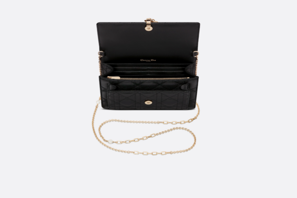 Tui Dior Lady Dior Chain Pouch 'Black' S0937ONMJ-M900