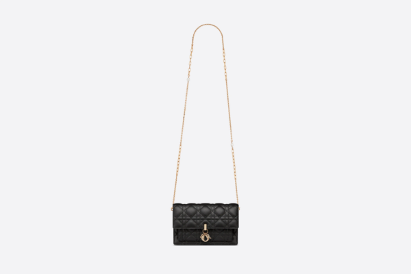 Tui Dior Lady Dior Chain Pouch 'Black' S0937ONMJ-M900
