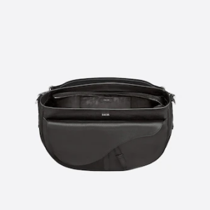 Tui Dior Saddle Soft Bag Black 1ADHO023ULA-H00N