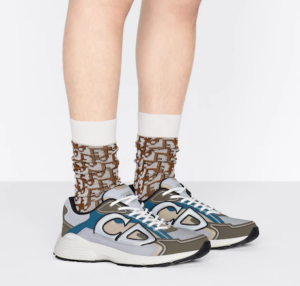 Giay Dior B30 Sneaker White Beige Blue Olive 3SN279ZMC-H866