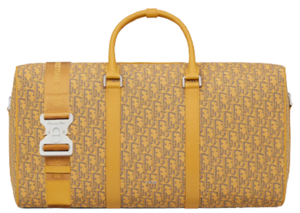 Tui Dior Lingot 50 Bag Gold-Tone Oblique Jacquard 1ADDU115YKY-H20E