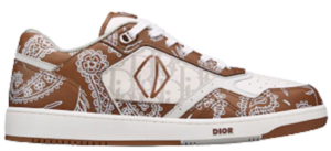 Giay Dior B27 Low Top Sneaker Coffee and White 3SN272ZOF-H760