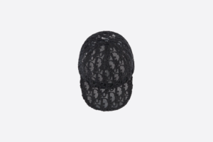 Mu Dior Oblique Baseball Cap 'Black Tulle' 283C905A0075-C989