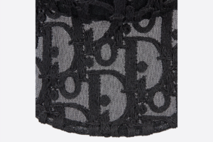 Mu Dior Oblique Baseball Cap 'Black Tulle' 283C905A0075-C989