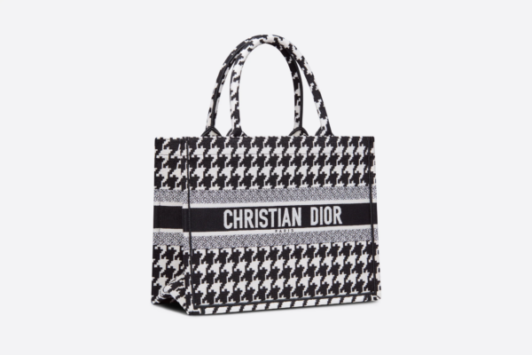 Tui Dior Medium Book Tote 'Black Macro Houndstooth' M1296ZTQT-M911