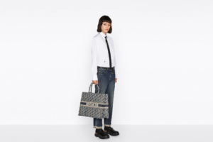 Tui Dior Book Tote Large 'Blue Oblique' M1286ZRIW-M928