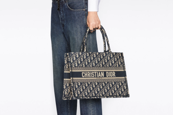 Tui Dior Book Tote Medium 'Blue Oblique' M1296ZRIW-M928