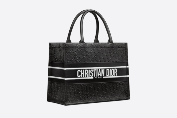 Tui Dior Medium Book Tote 'Black Perforated And Embossed' M1266CDDU-M911