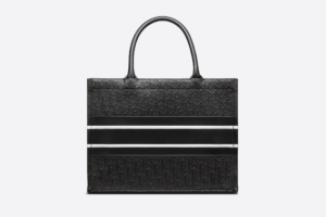Tui Dior Medium Book Tote 'Black Perforated And Embossed' M1266CDDU-M911