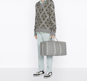 Tui Dior Lingot 50 Duffle Bag Grey 1ADDU115CDP-H42E