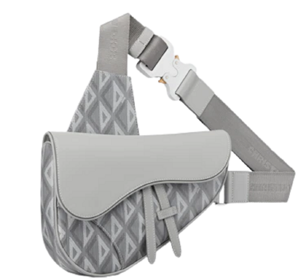 Tui Dior Saddle Bag 'Gray CD Diamond Canvas' 1ADPO093CDP-H42E