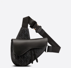 Alternative view of Túi Dior Saddle Bag 'Black CD Diamond Canvas' 1ADPO093CDP-H43E
