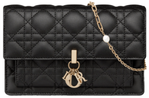Tui Dior Lady Dior Chain Pouch 'Black' S0937ONMJ-M900