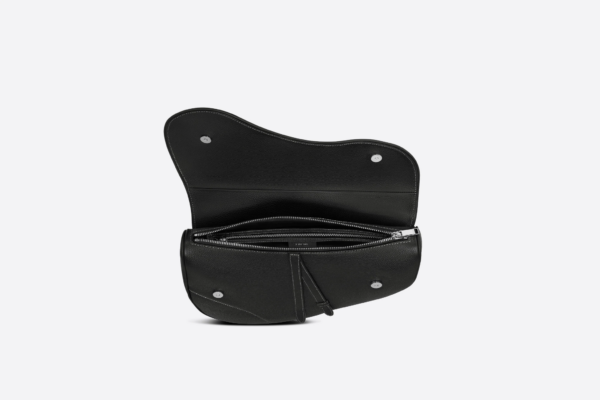 Tui Dior Maxi Saddle Bag 'Black Grained' 1ADPO211YKK-H00N