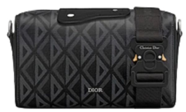 Túi Dior Lingot 22 Bag 'Black CD Diamond Canvas' 1ADPO249CDP-H43E