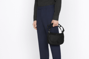 Tui Dior Mini Saddle Soft Bag 'Black Grained' 1ADHO027ULC-H00N