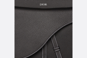Tui Dior Saddle Soft Bag 'Black Grained' 1ADHO023ULC-H00N