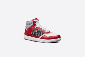 Giay Dior B27 High 'Red Gray Dior' 3SH133ZIR-H360