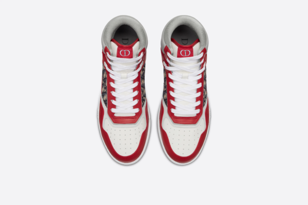 Giay Dior B27 High 'Red Gray Dior' 3SH133ZIR-H360