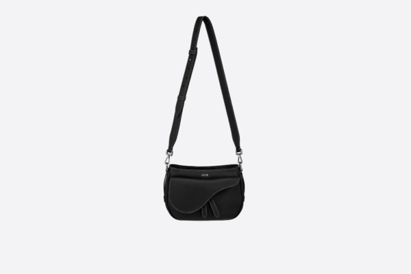 Tui Dior Mini Saddle Soft Bag 'Black Grained' 1ADHO027ULC-H00N
