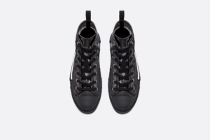 Giay Dior B23 High 'Black Calfskin Dior' 3SH118YJP-H960