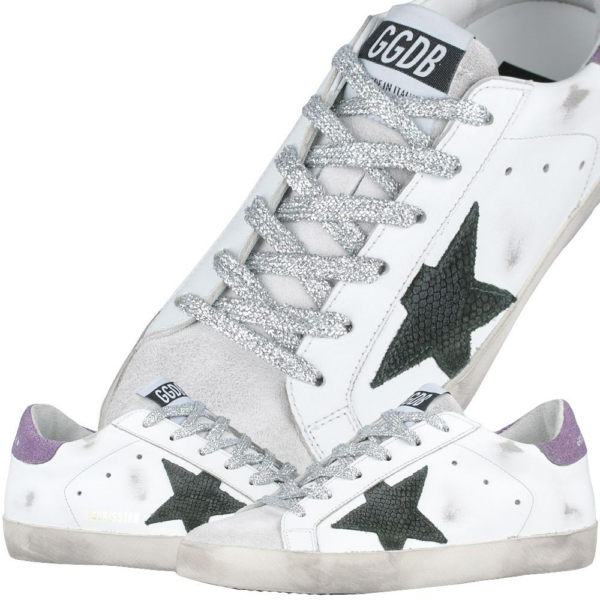 Giày Golden Goose Python 'White Purple' GWF00101 F001665 10655 - Ảnh 2