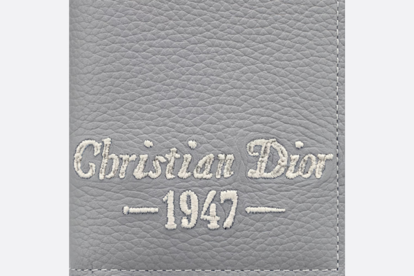 Ví Dior BI-Fold Card Holder 'Grey CD 1947' 2ESCH138NFS-H62Q - Ảnh 5