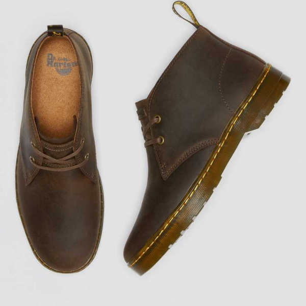 Giày Dr.Martens Cabrillo Men's Crazy Horse Leather Desert 'Brown' 16593201 - Ảnh 4