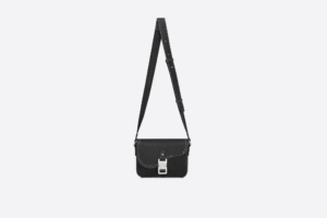 Tui Dior Mini Saddle Bag Strap 'Black Grained' 1ADPO049YKK-H00N