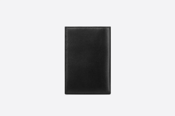 Vi Dior BI-Fold Card Holder 'Black CD Button' 2LECH138CDB-H00N