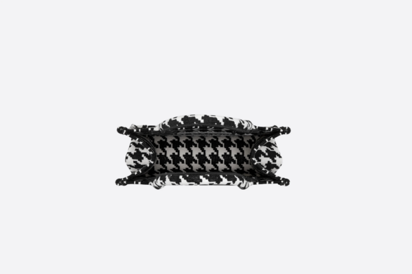 Tui Dior Book Tote Macro Houndstooth 'Black and White' M1265ZTQT-M911