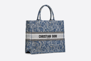 Tui Dior Book Tote Large 'Blue Brocart Embroidery' M1286ZRXR-M49E
