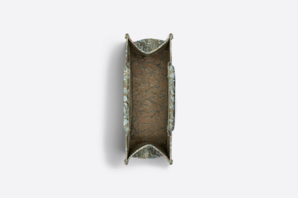 Tui Dior Medium Book Tote 'Metallic Green Brocart Embroidery' M1296ZRWG-M86E
