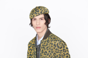 Mu Dior Beret 'Multicolor Taffeta Leopard Print' 243C900A5646-C289