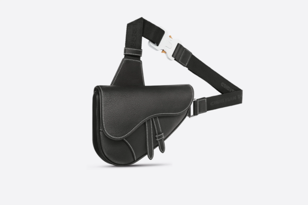 Tui Dior Mini Saddle Bag 'Black Grained' 1ADPO248YKK-H00N