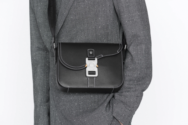 Tui Dior Mini Saddle Bag Strap 'Black Grained' 1ADPO049YKK-H00N