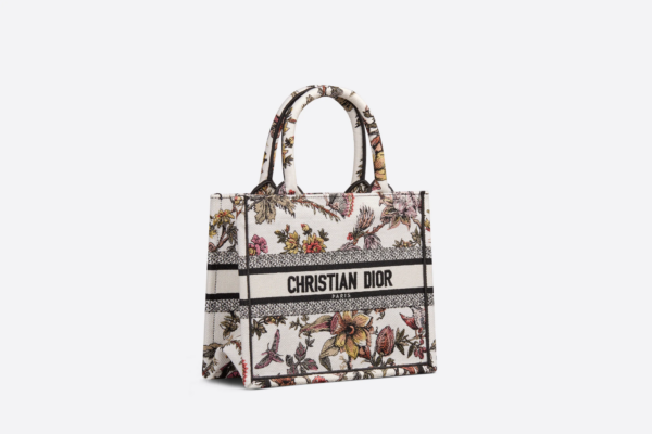 Tui Dior Book Tote Small 'White Multicolor Botanique' M1265ZRZB-M884