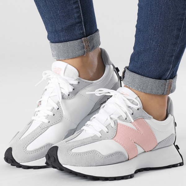 Giày New Balance 327 'White Rain Cloud Pink Haze' WS327DP - Ảnh 2