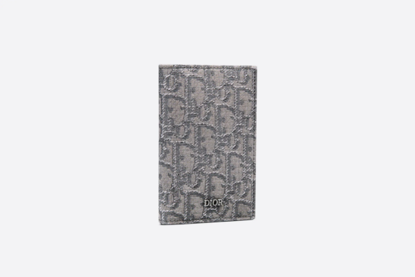 Vi Dior BI-Fold Card Holder 'Ruthenium' 2ESCH138DOS-H30Q