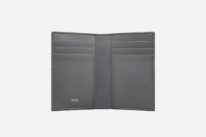 Vi Dior BI-Fold Card Holder 'Ruthenium' 2ESCH138DOS-H30Q