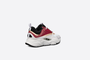 Giay Dior B22 Sneaker 'White Burgundy' 3SN231ZTA-H360